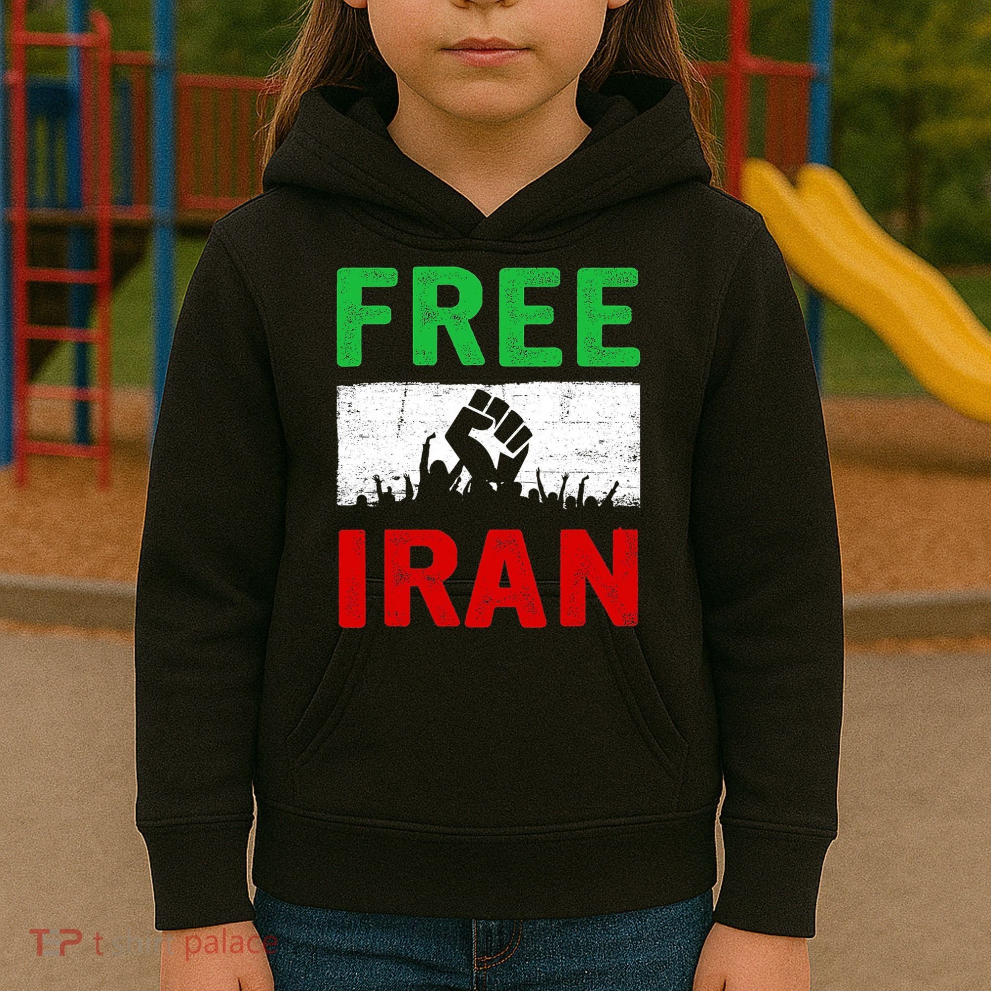 Free Iran Stand With The Women Of Iran Kids Hoodie