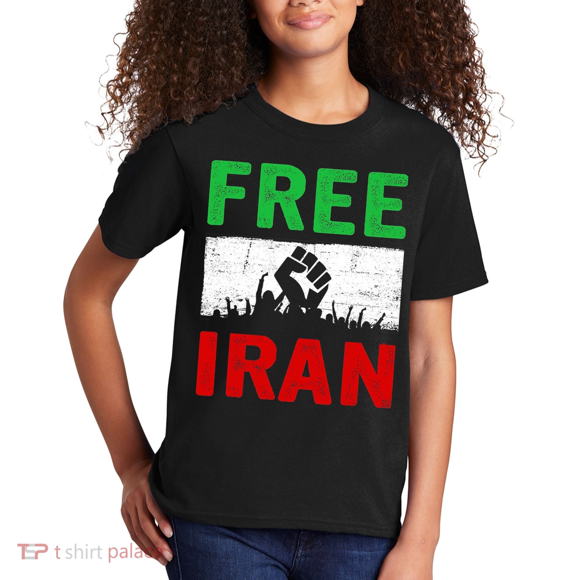 Free Iran Stand With The Women Of Iran Kids T-Shirt