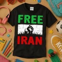 Free Iran Stand With The Women Of Iran Kids T-Shirt thumb 3