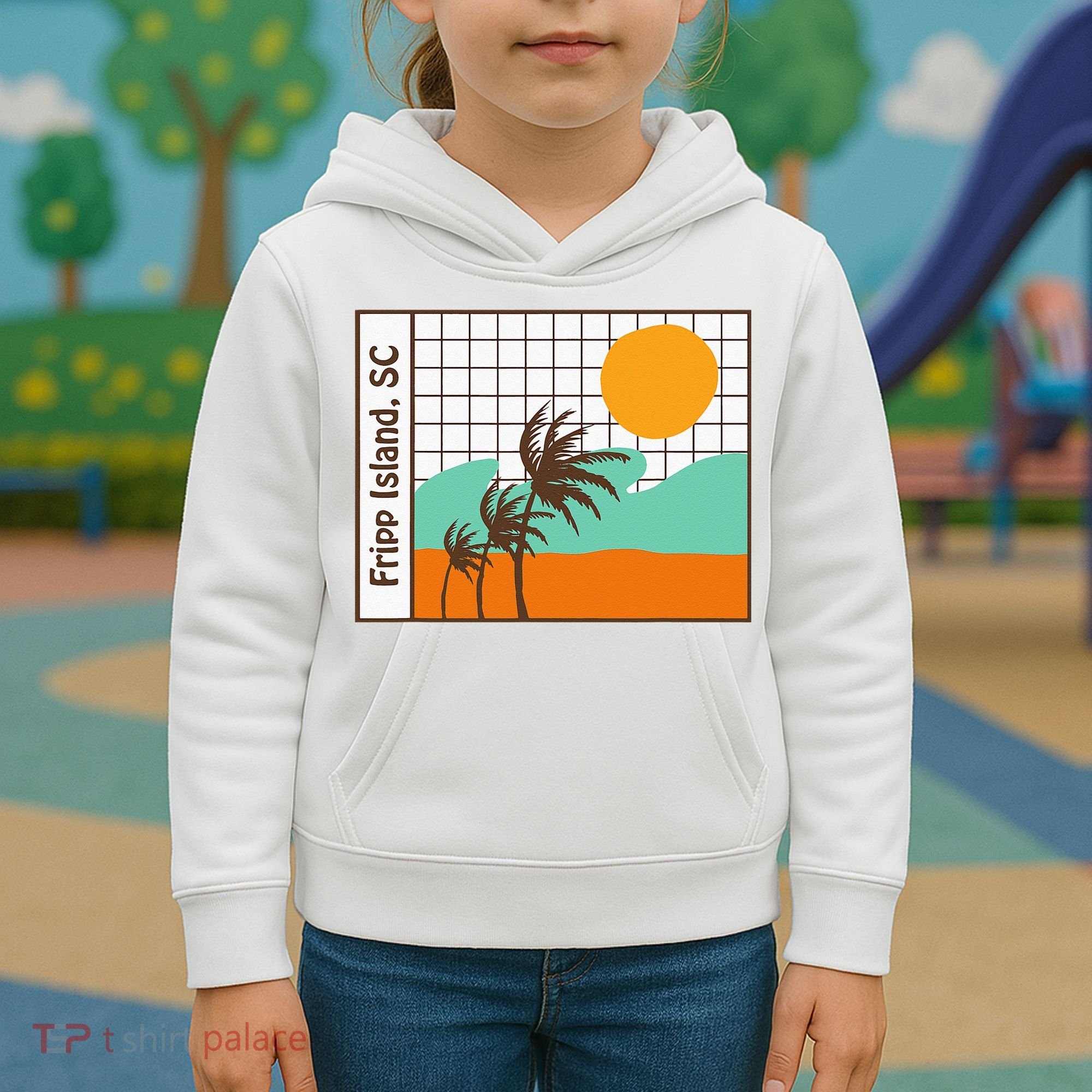 Fripp Island South Carolina Beach Kids Hoodie