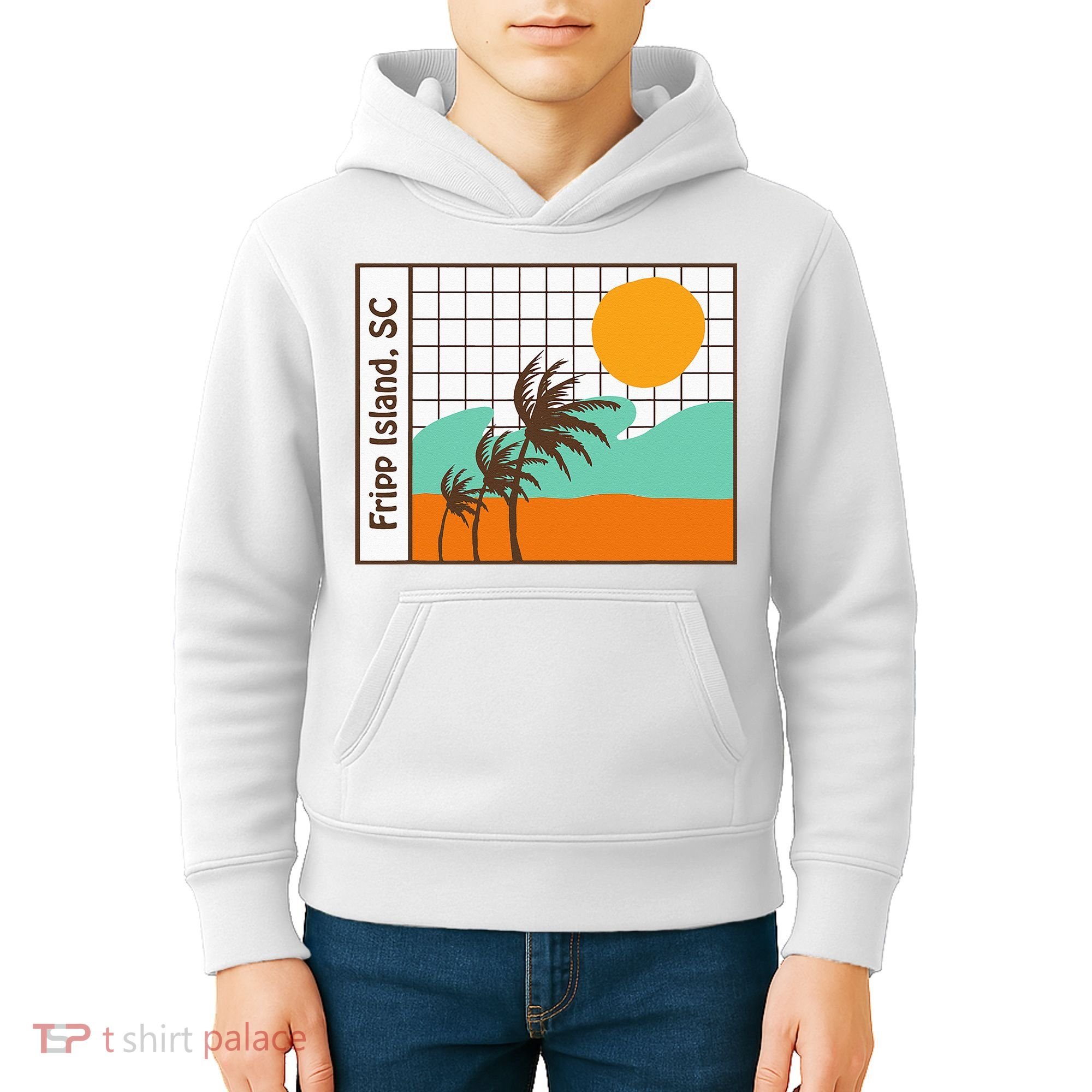 Fripp Island South Carolina Beach Kids Hoodie