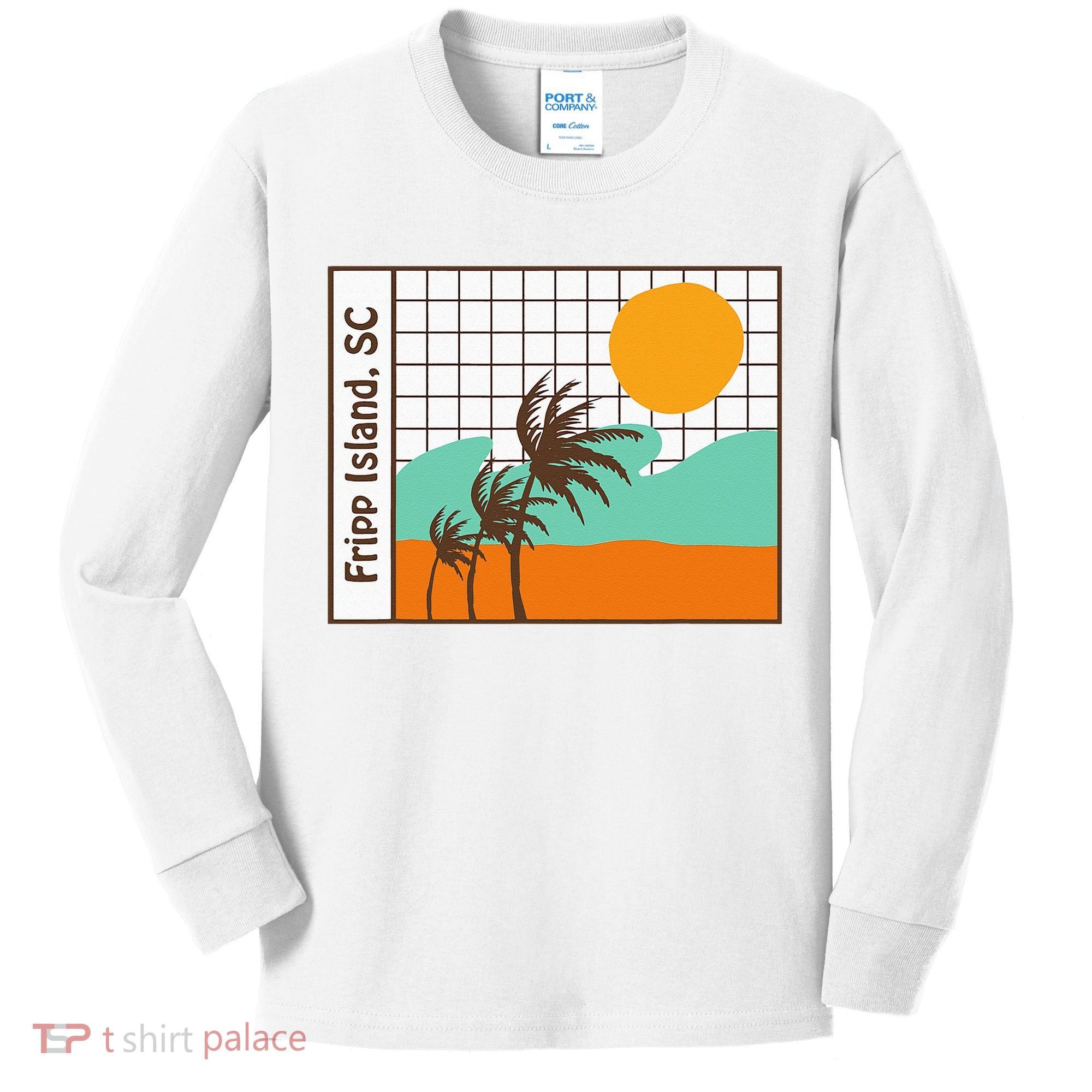 Fripp Island South Carolina Beach Kids Long Sleeve Shirt