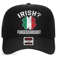 Fuhgeddaboudit Italian St Patrick's Day Italy Flag Shamrock Great Gift Hat thumb 0