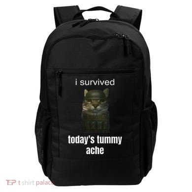 Funny I Survived TodayS Tummy Ache Backpack