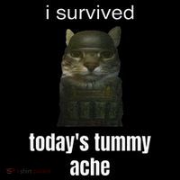 Funny I Survived TodayS Tummy Ache Bucket Hat thumb 4