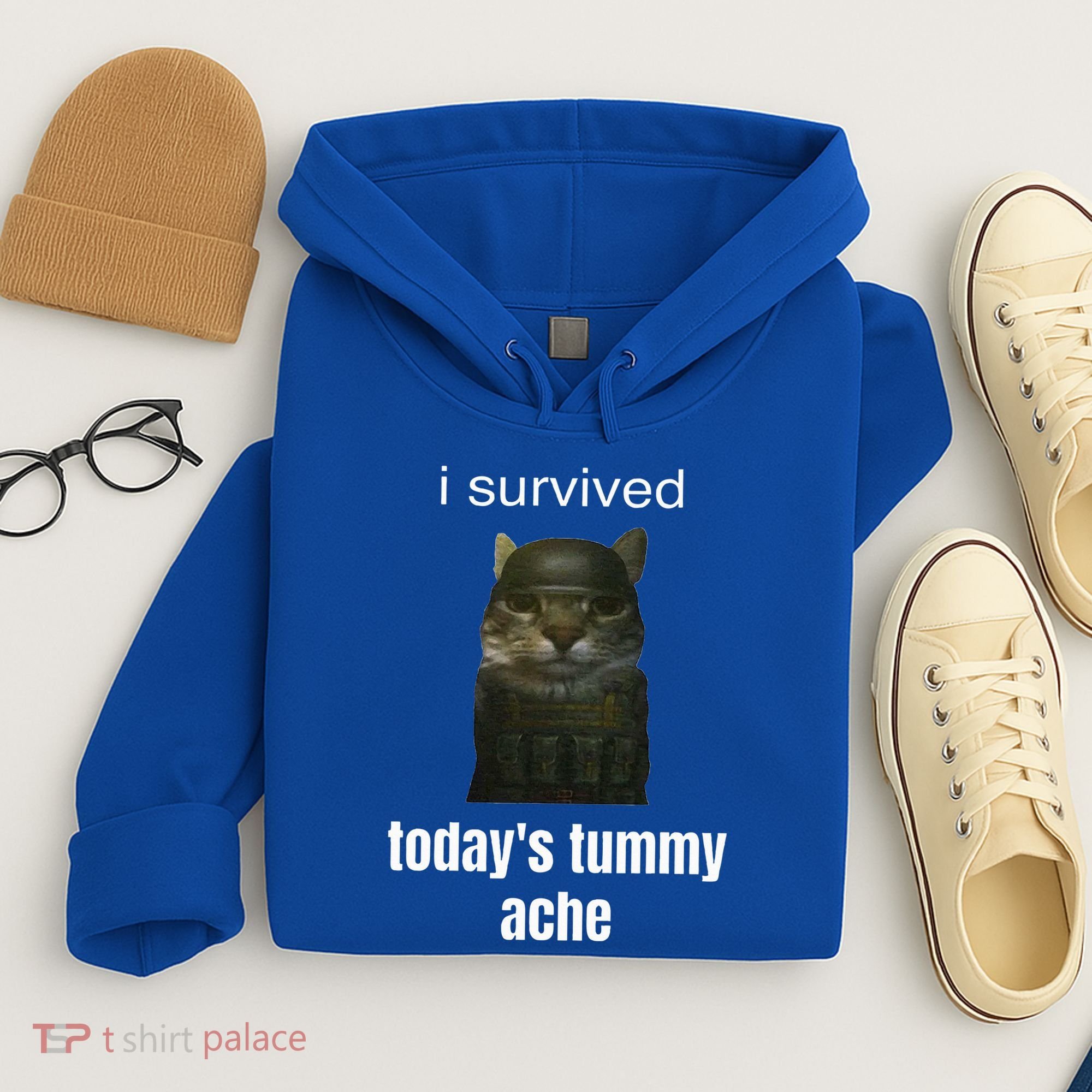 Funny I Survived TodayS Tummy Ache Hoodie