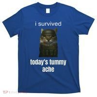Funny I Survived TodayS Tummy Ache T-Shirt thumb 0