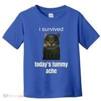 Funny I Survived TodayS Tummy Ache Toddler T-Shirt thumb 0
