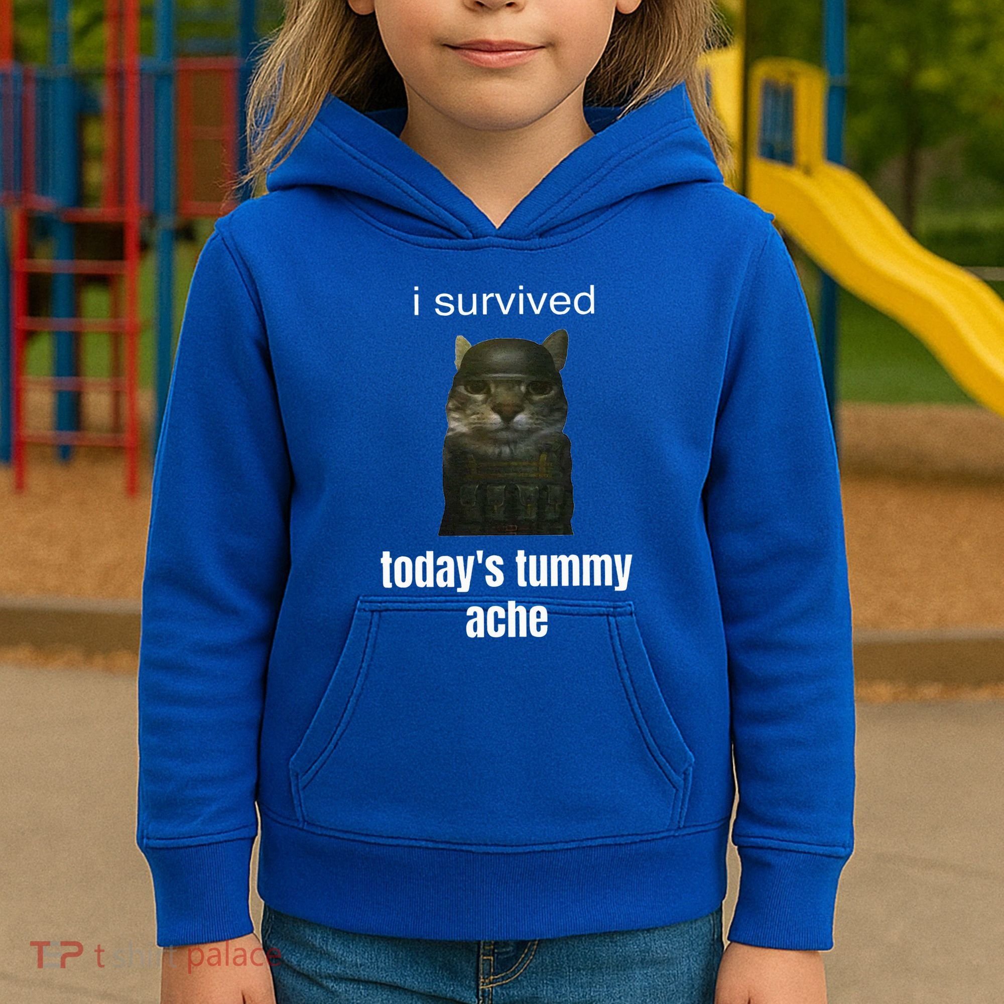 Funny I Survived TodayS Tummy Ache Kids Hoodie