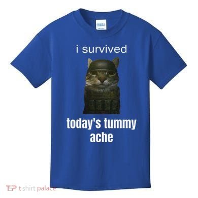 Funny I Survived TodayS Tummy Ache Kids T-Shirt
