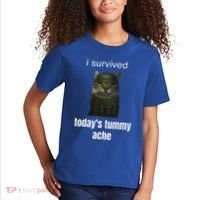 Funny I Survived TodayS Tummy Ache Kids T-Shirt thumb 2
