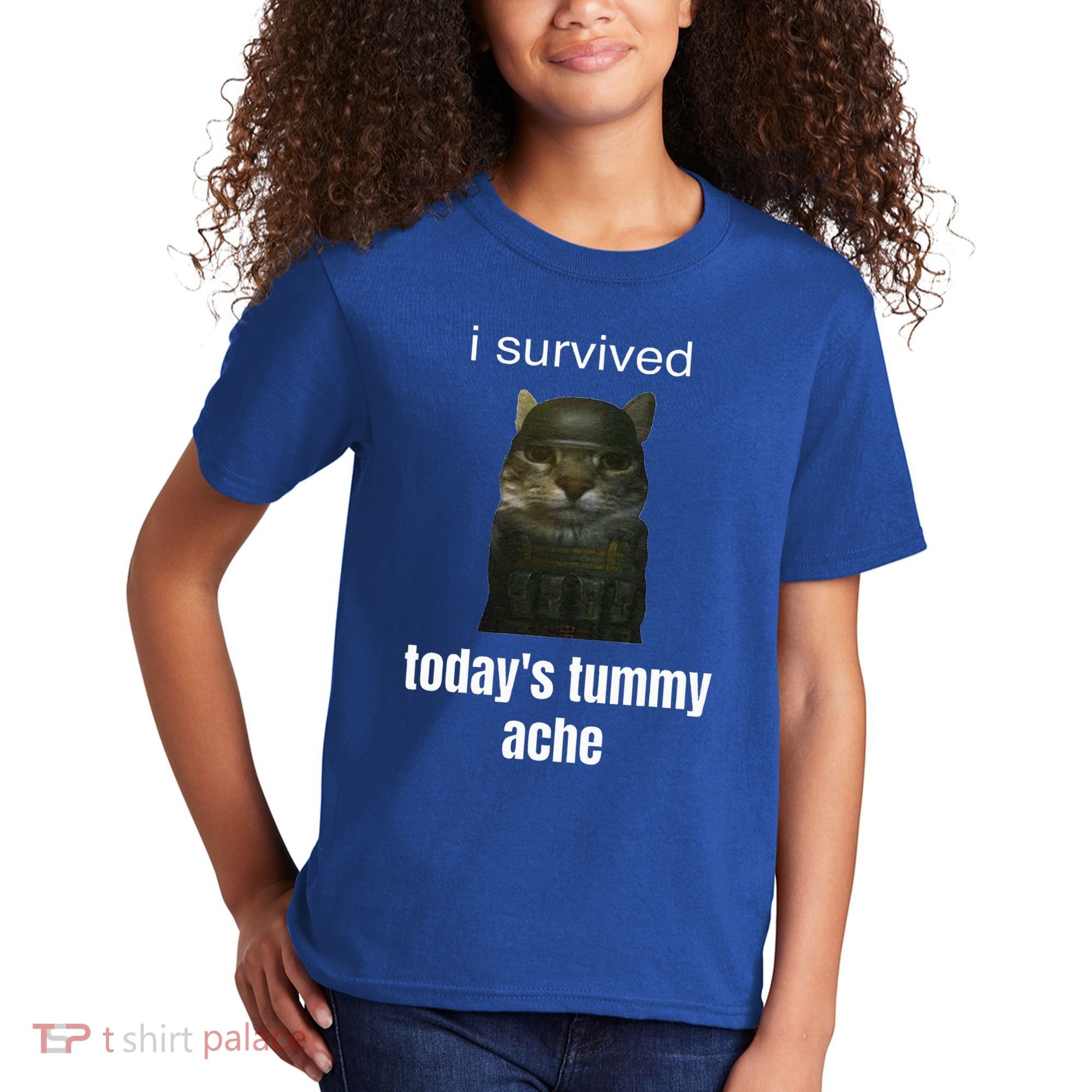 Funny I Survived TodayS Tummy Ache Kids T-Shirt