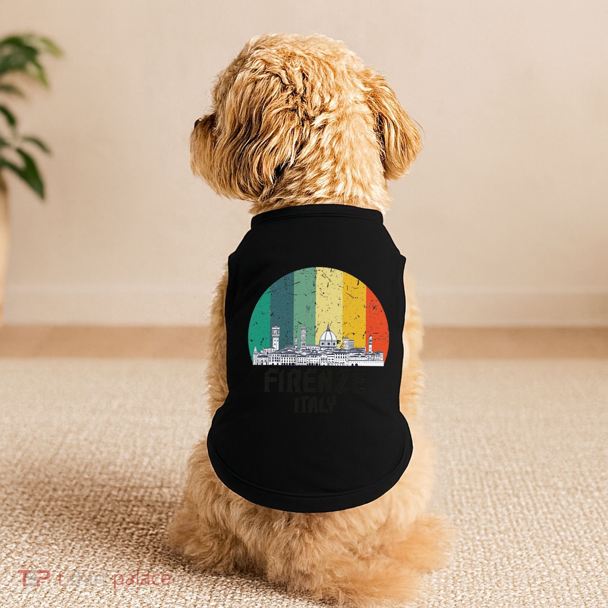 Firenze Italy Souvenirs Skyline Souvenir From Florence Italy Doggie Tank
