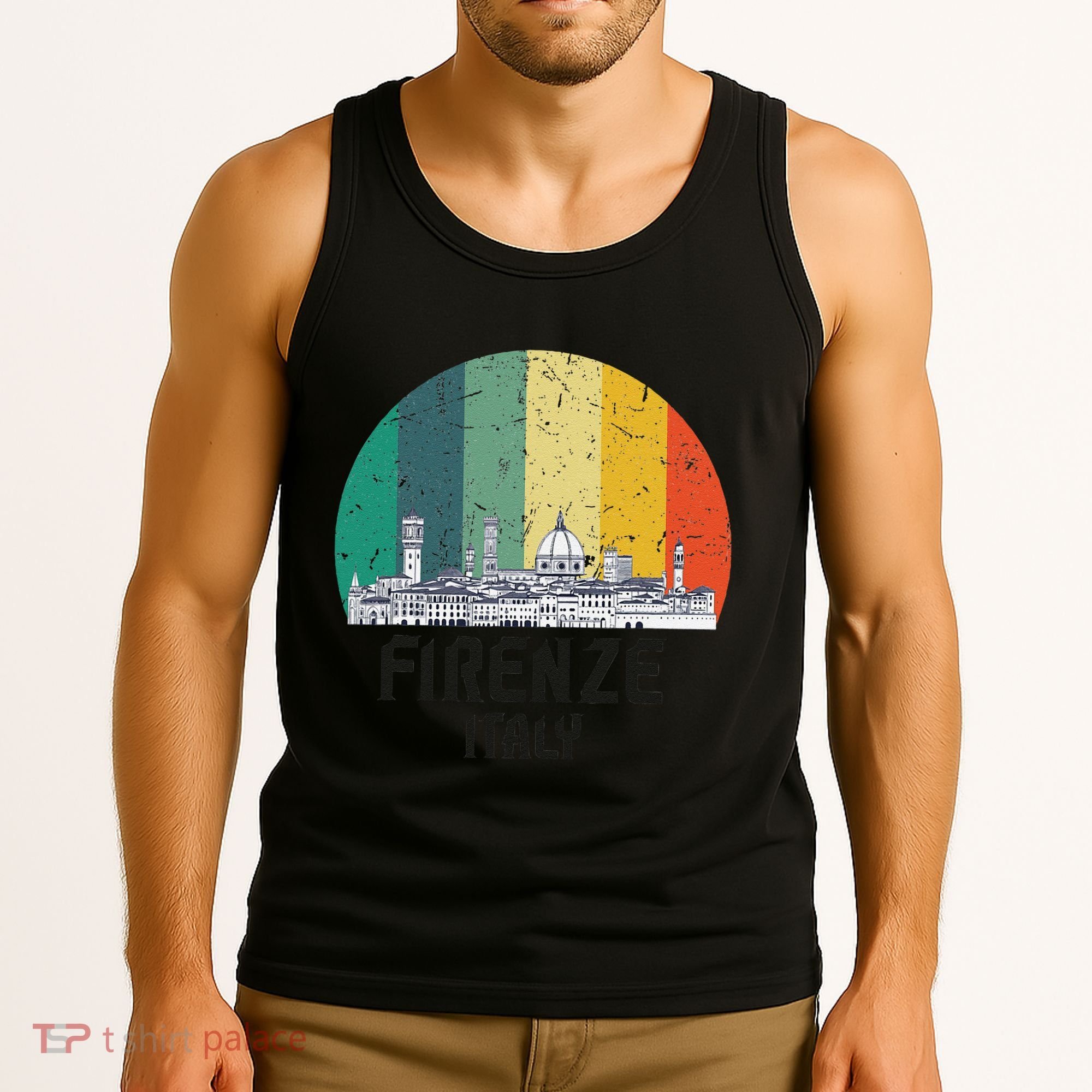 Firenze Italy Souvenirs Skyline Souvenir From Florence Italy Tank Top