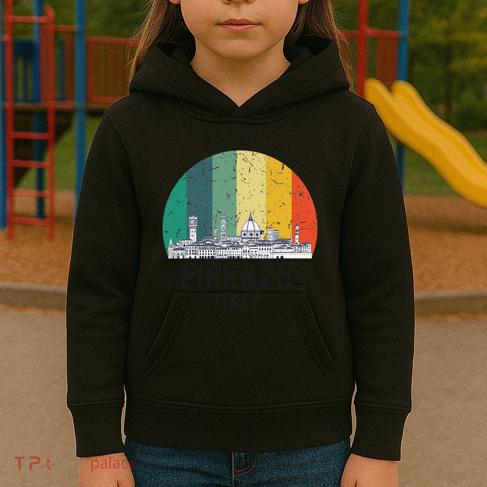 Firenze Italy Souvenirs Skyline Souvenir From Florence Italy Kids Hoodie
