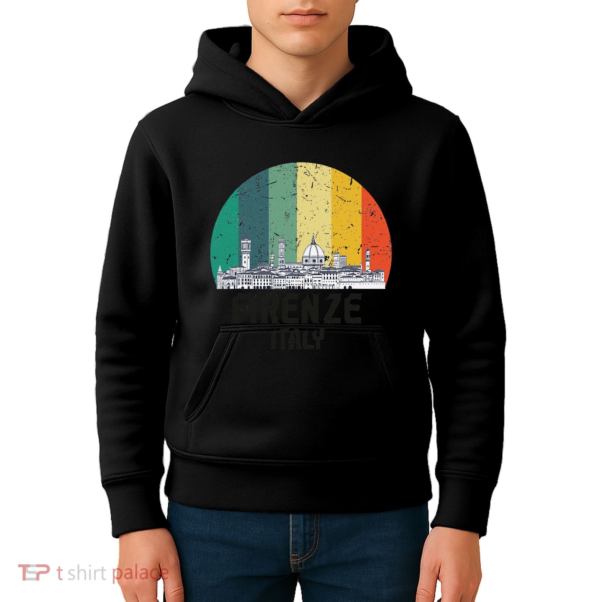 Firenze Italy Souvenirs Skyline Souvenir From Florence Italy Kids Hoodie