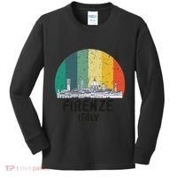 Firenze Italy Souvenirs Skyline Souvenir From Florence Italy Kids Long Sleeve Shirt thumb 0