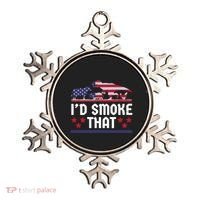 Funny ID Smoke That Bbq Barbeque Patriot Dinosaur Ornament thumb 0