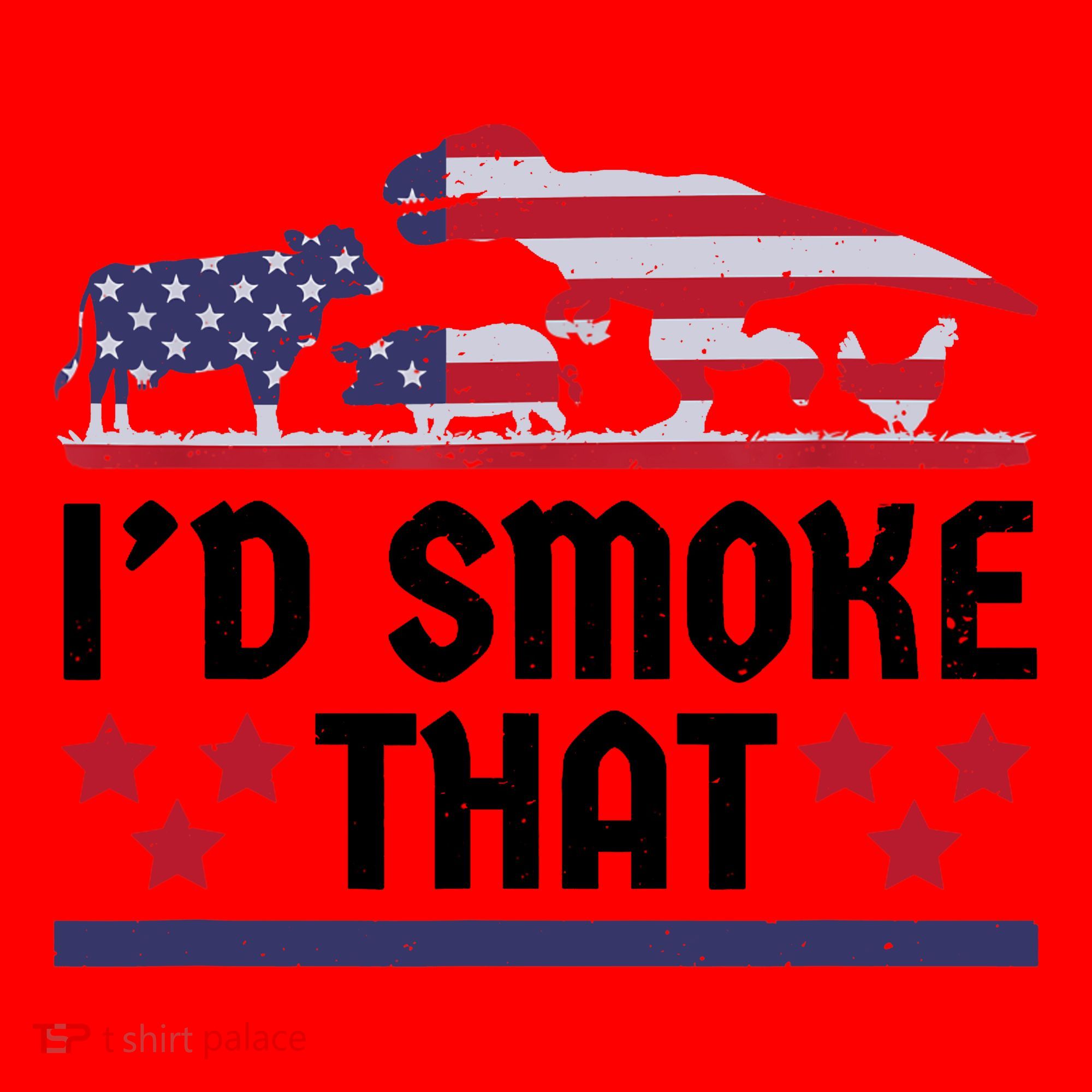 Funny ID Smoke That Bbq Barbeque Patriot Dinosaur Santa Hat