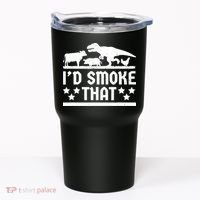 Funny Id Smoke That Bbq Barbeque Dinosaur Tumbler thumb 0