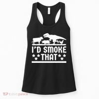 Funny Id Smoke That Bbq Barbeque Dinosaur Women's Tank Top thumb 0
