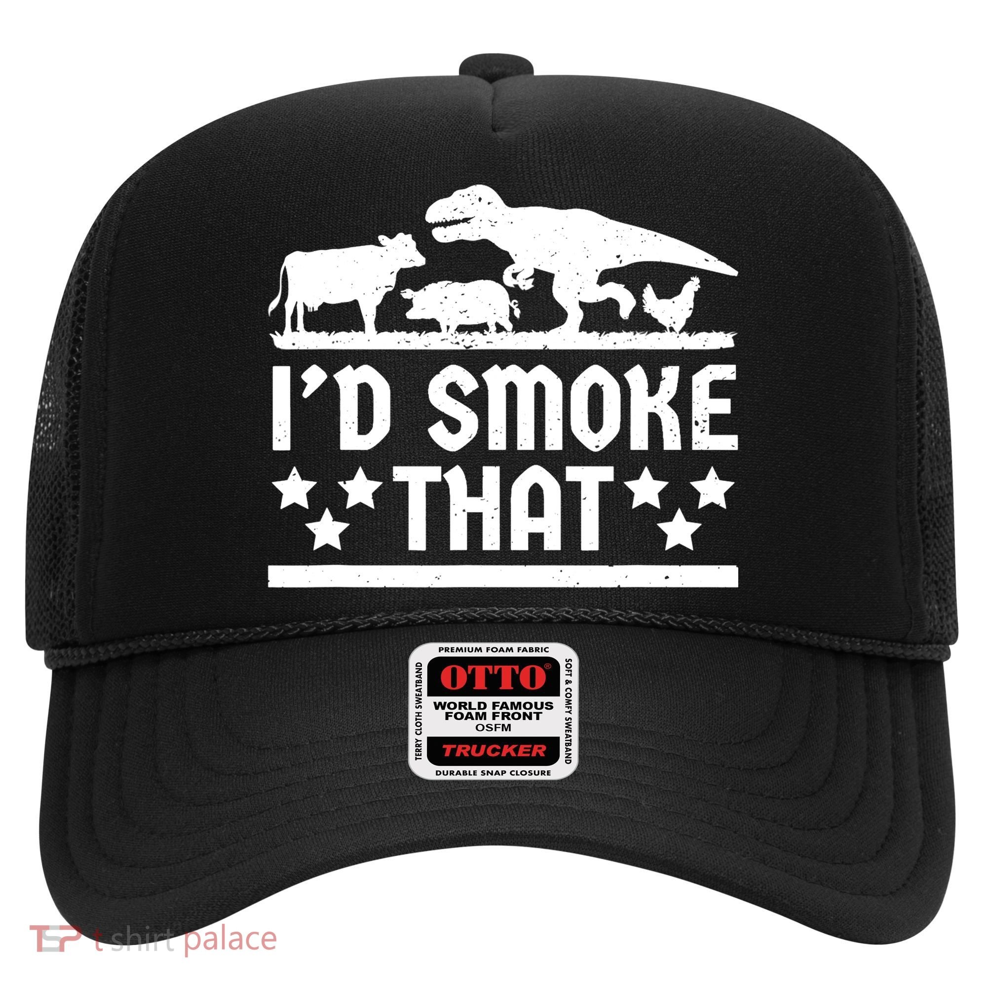 Funny Id Smoke That Bbq Barbeque Dinosaur Hat