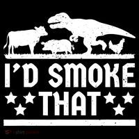 Funny Id Smoke That Bbq Barbeque Dinosaur Toddler Hoodie thumb 2