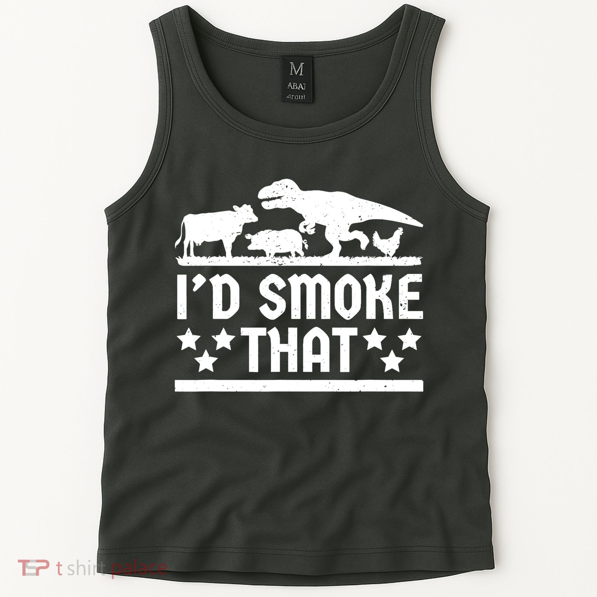 Funny Id Smoke That Bbq Barbeque Dinosaur Tank Top