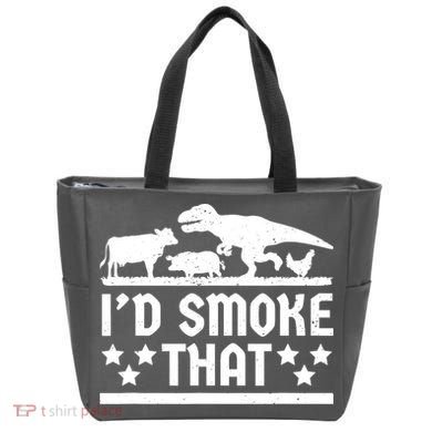 Funny Id Smoke That Bbq Barbeque Dinosaur Tote Bag