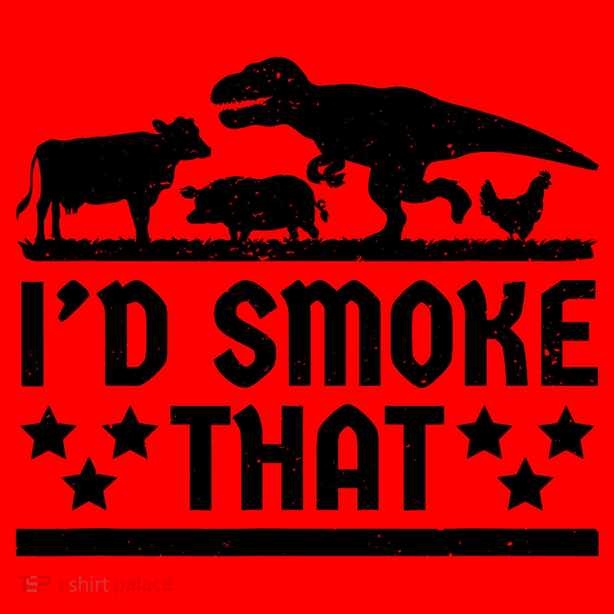Funny Id Smoke That Bbq Barbeque Dinosaur Santa Hat