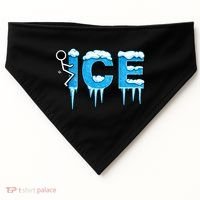 F ICE Stick Figure USA-Made Doggie Bandana thumb 0
