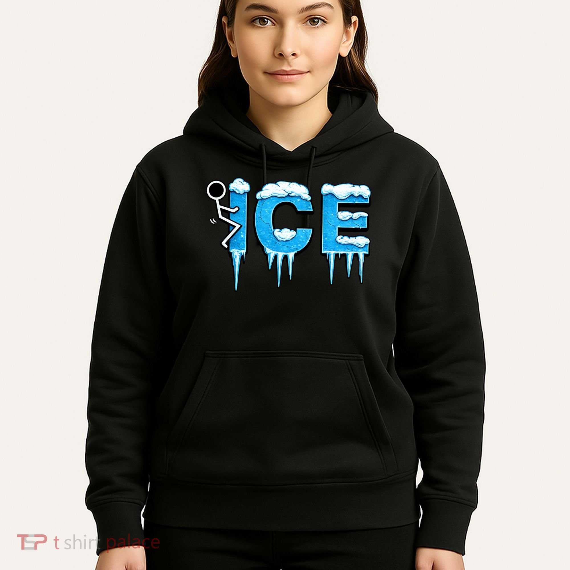 F ICE Stick Figure Hoodie