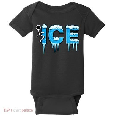 F ICE Stick Figure Baby Bodysuit