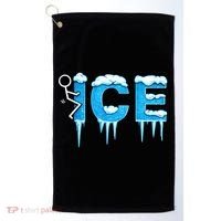 F ICE Stick Figure Golf Towel thumb 0