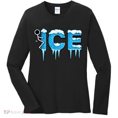 F ICE Stick Figure Women's Long Sleeve Shirt