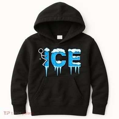 F ICE Stick Figure Kids Hoodie