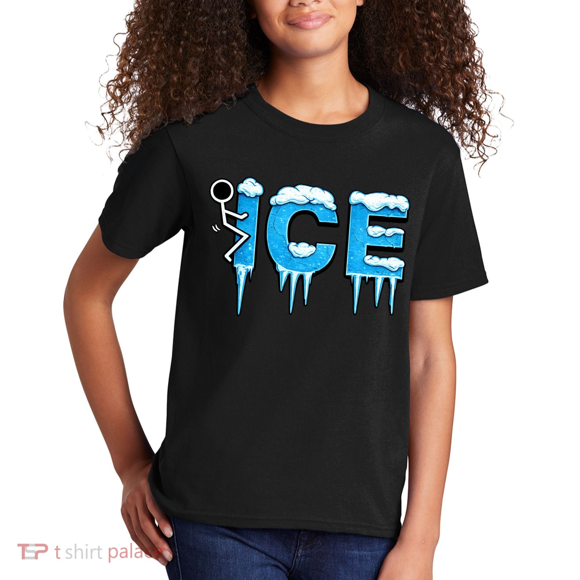 F ICE Stick Figure Kids T-Shirt