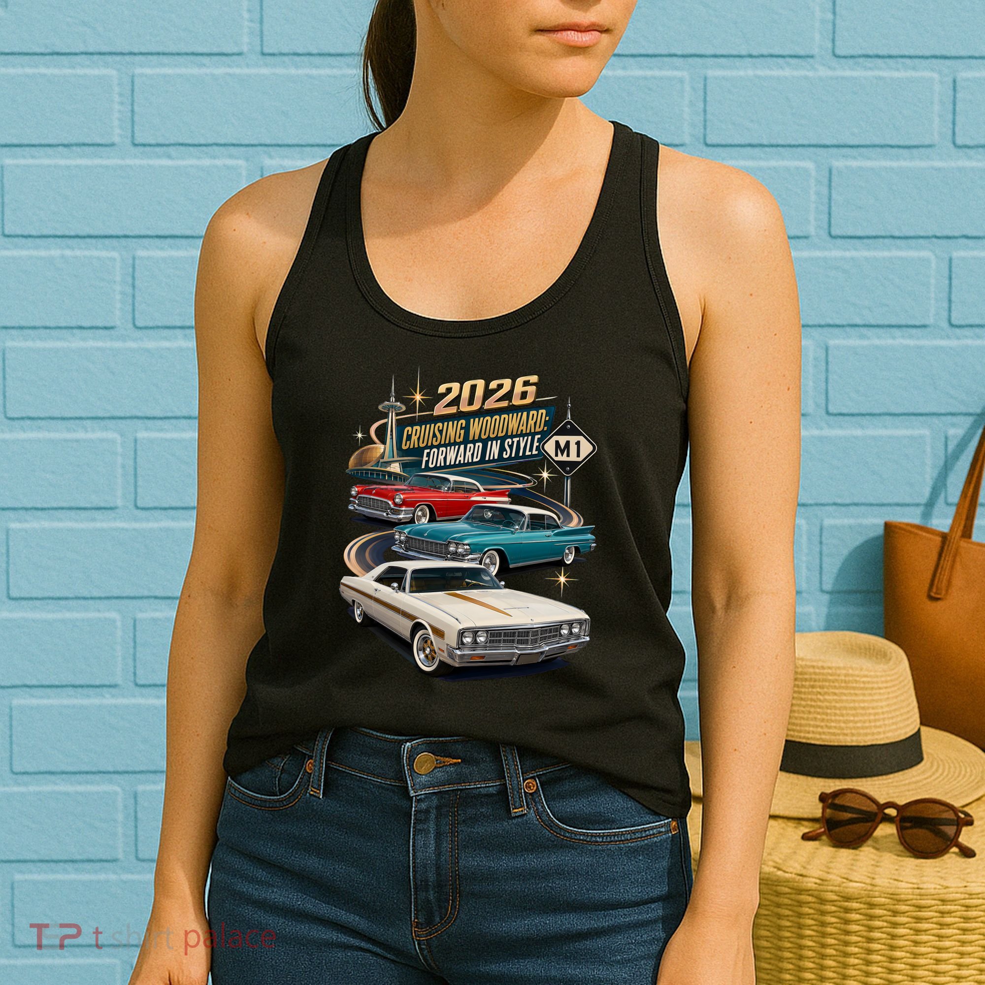 Forward In Style Cruising Woodward 2026 M1 Women's Tank Top