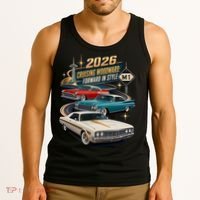 Forward In Style Cruising Woodward 2026 M1 Tank Top thumb 3