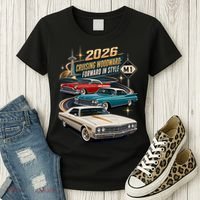 Forward In Style Cruising Woodward 2026 M1 Women's T-Shirt thumb 3