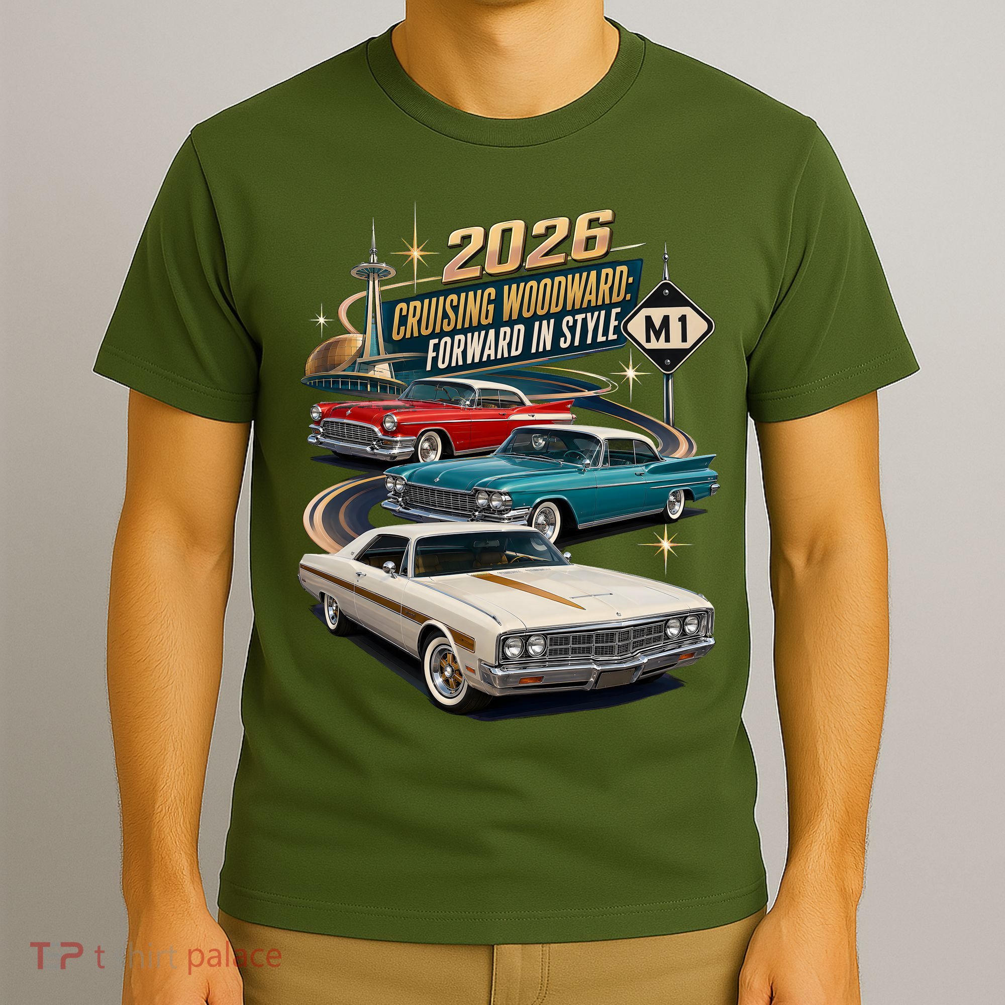 Forward In Style Cruising Woodward 2026 M1 T-Shirt