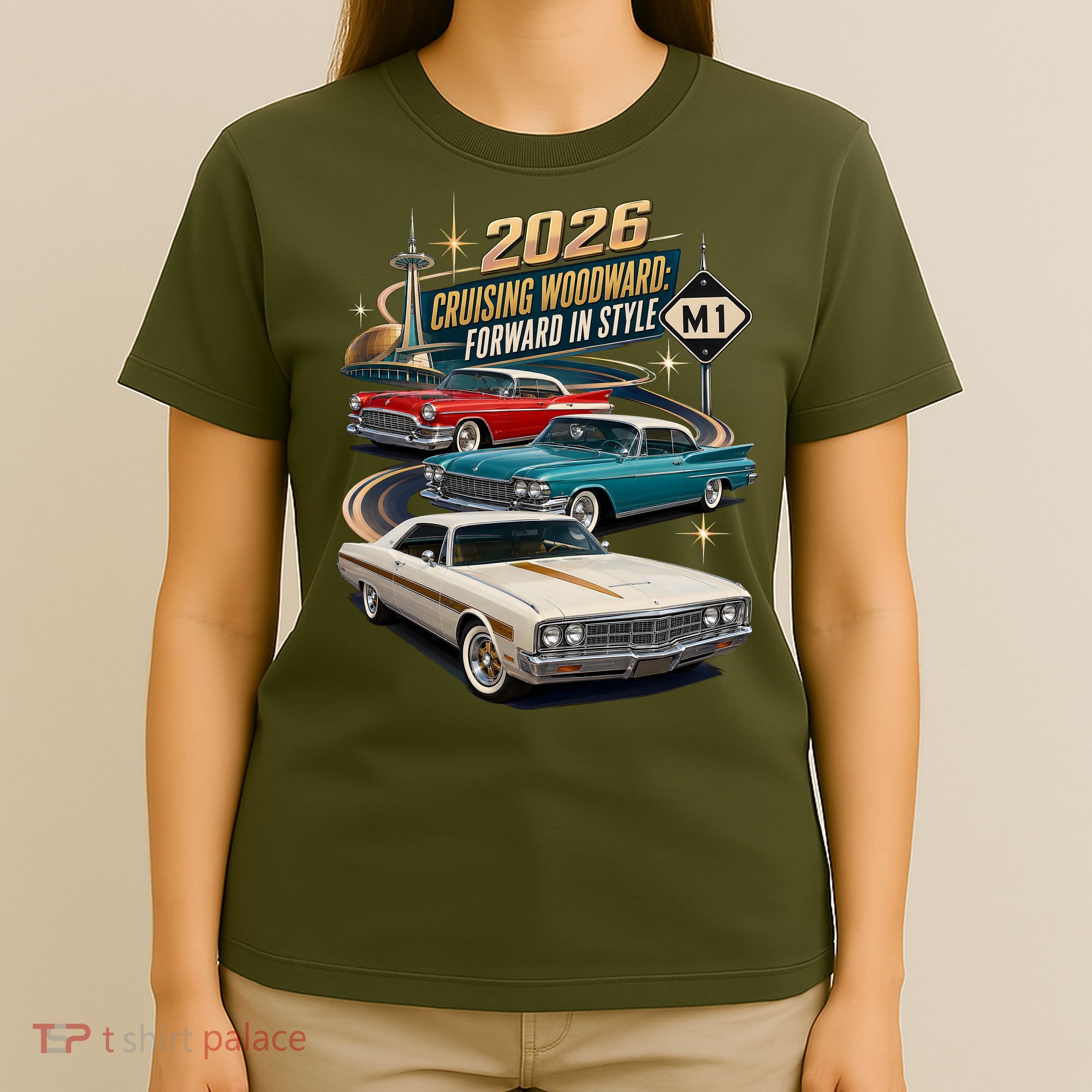 Forward In Style Cruising Woodward 2026 M1 T-Shirt