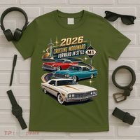 Forward In Style Cruising Woodward 2026 M1 T-Shirt thumb 5