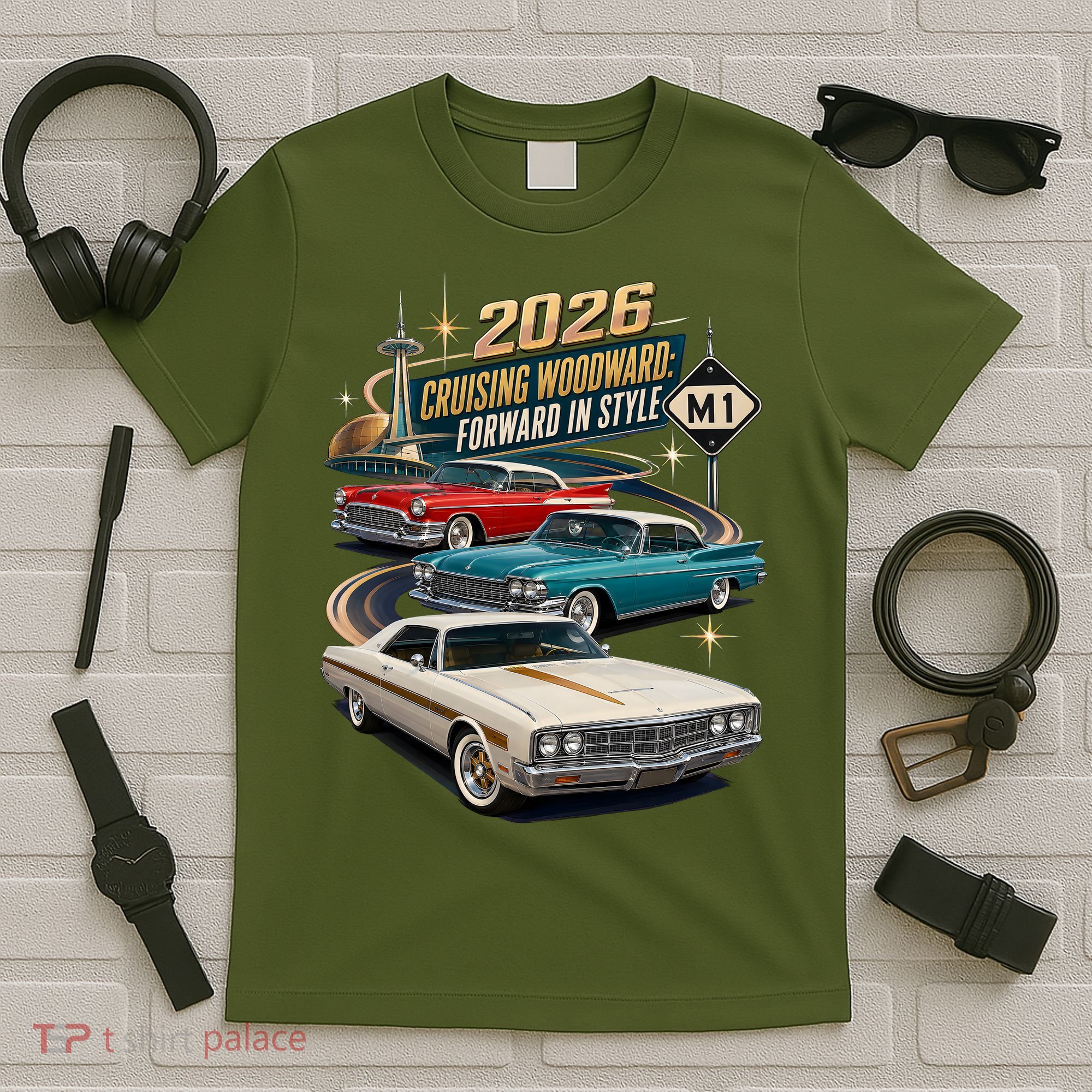 Forward In Style Cruising Woodward 2026 M1 T-Shirt