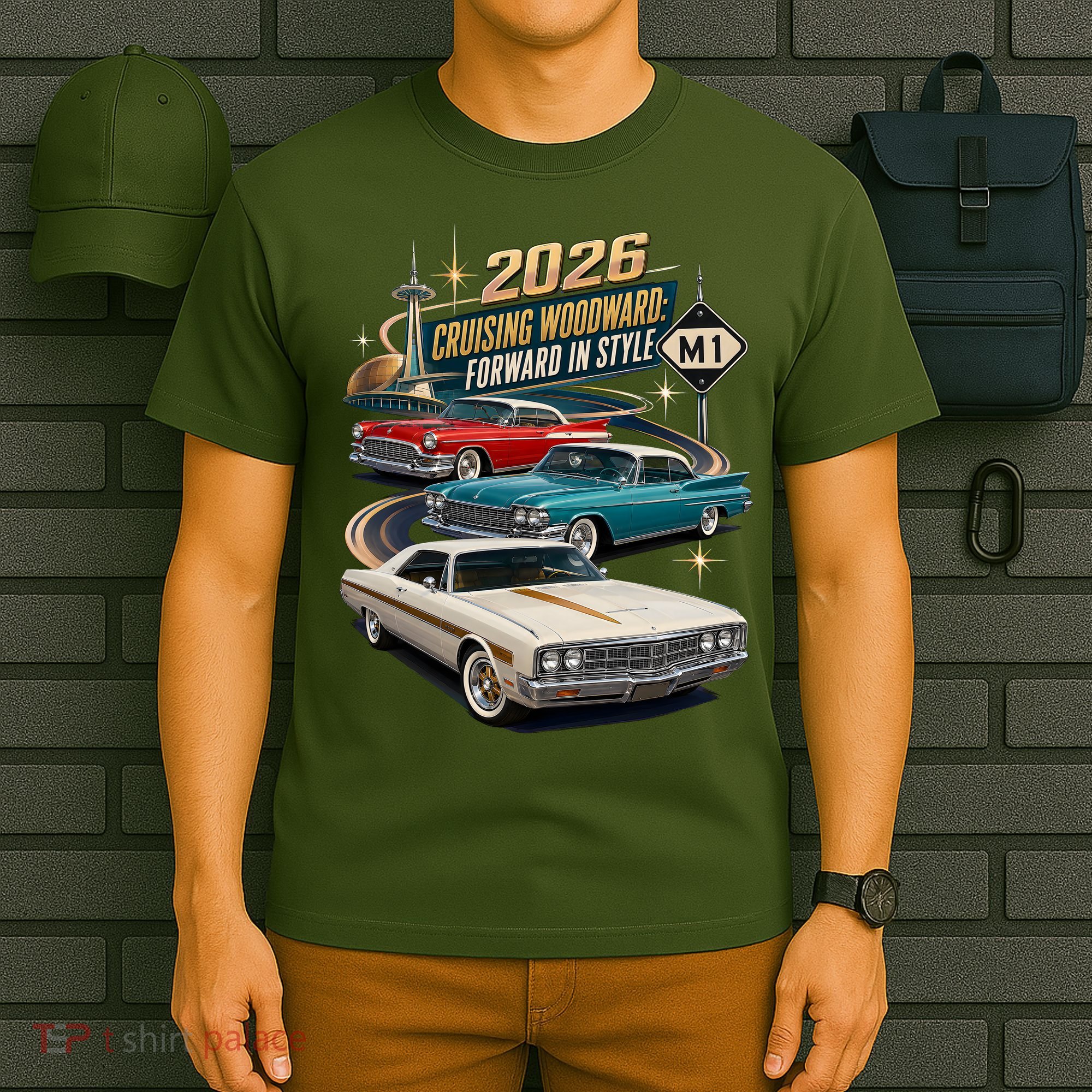 Forward In Style Cruising Woodward 2026 M1 T-Shirt