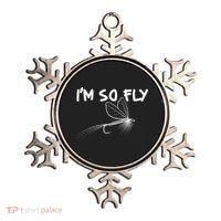 Funny I'm So Fly Fish Lure Fishing Fan Ornament thumb 0