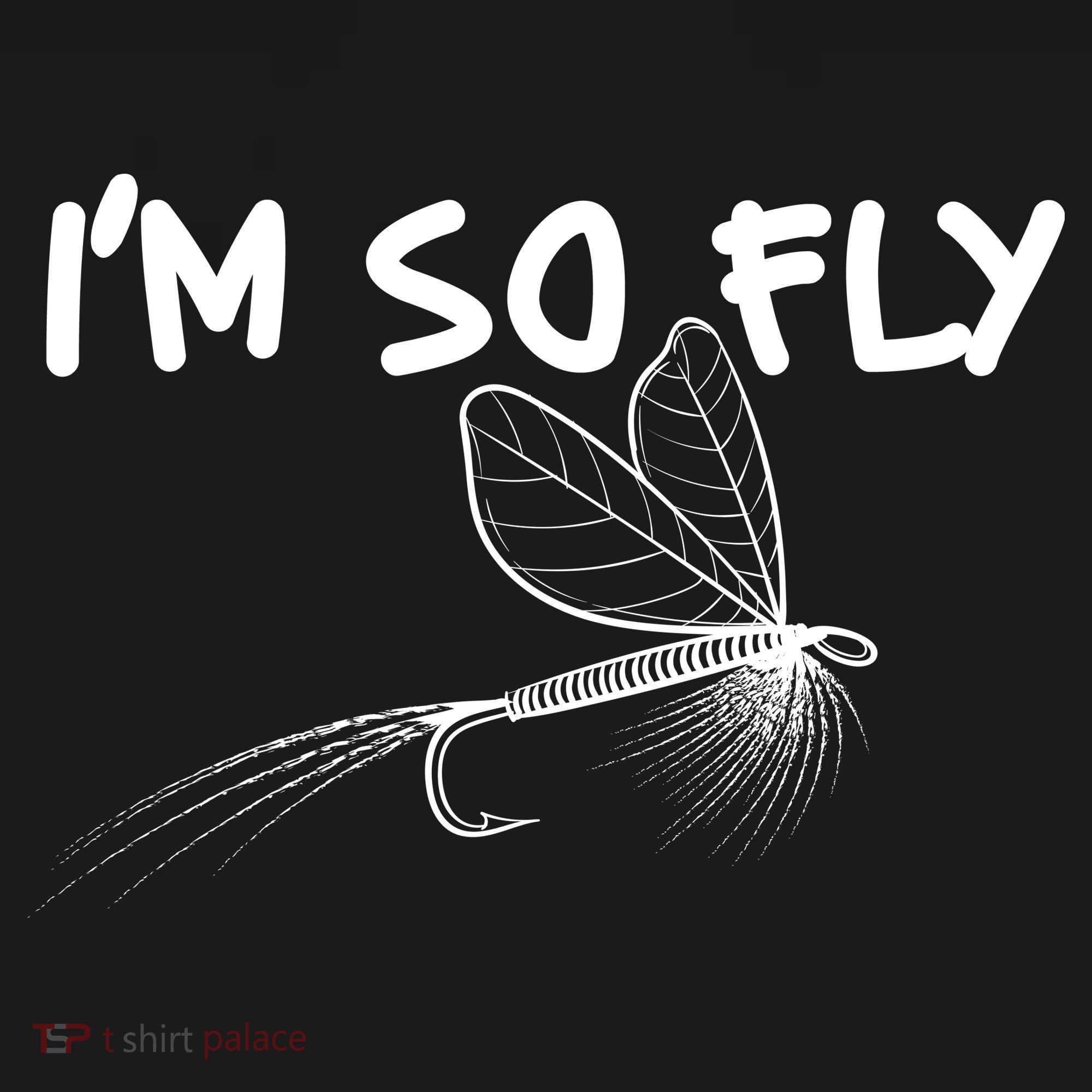 Funny I'm So Fly Fish Lure Fishing Fan Ornament
