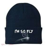 Funny I'm So Fly Fish Lure Fishing Fan Beanie thumb 0