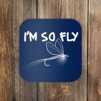 Funny I'm So Fly Fish Lure Fishing Fan Coaster thumb 0