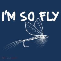 Funny I'm So Fly Fish Lure Fishing Fan Coaster thumb 2